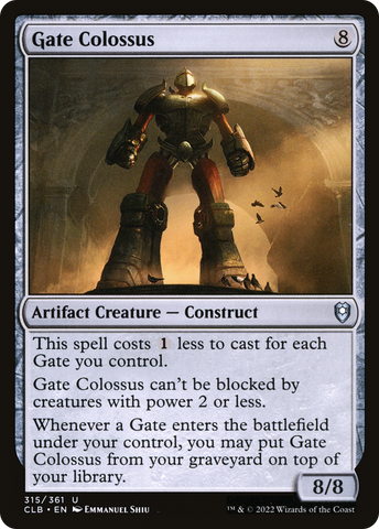 Gate Colossus [Commander Legends: Battle for Baldur's Gate] - The Mythic Store | 24h Order Processing