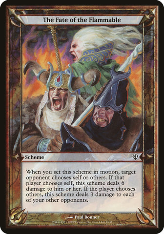 The Fate of the Flammable (Schemes) [Archenemy Schemes] - The Mythic Store | 24h Order Processing