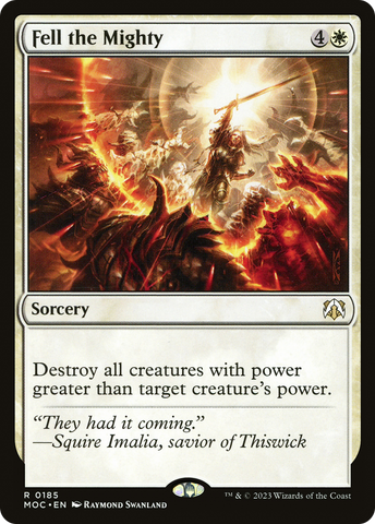 Fell the Mighty [March of the Machine Commander] - The Mythic Store | 24h Order Processing