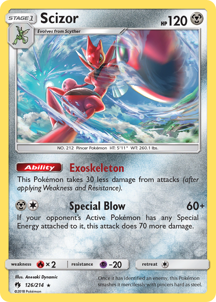 Scizor (126/214) [Sun & Moon: Lost Thunder] - The Mythic Store | 24h Order Processing