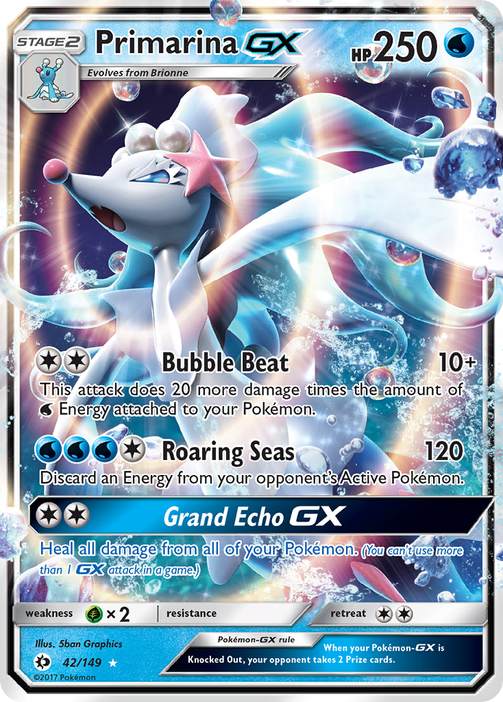 Primarina GX (42/149) [Sun & Moon: Base Set] - The Mythic Store | 24h Order Processing