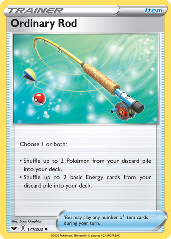 Ordinary Rod (171/202) [Sword & Shield: Base Set] - The Mythic Store | 24h Order Processing