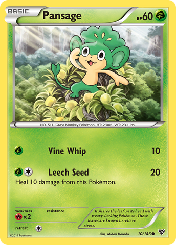 Pansage (10/146) [XY: Base Set] - The Mythic Store | 24h Order Processing