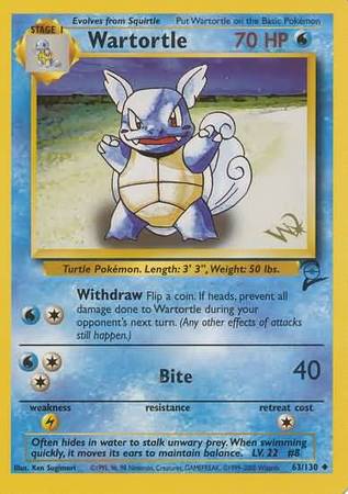Wartortle (63/130) (W Stamped Promo) [Base Set 2] - The Mythic Store | 24h Order Processing