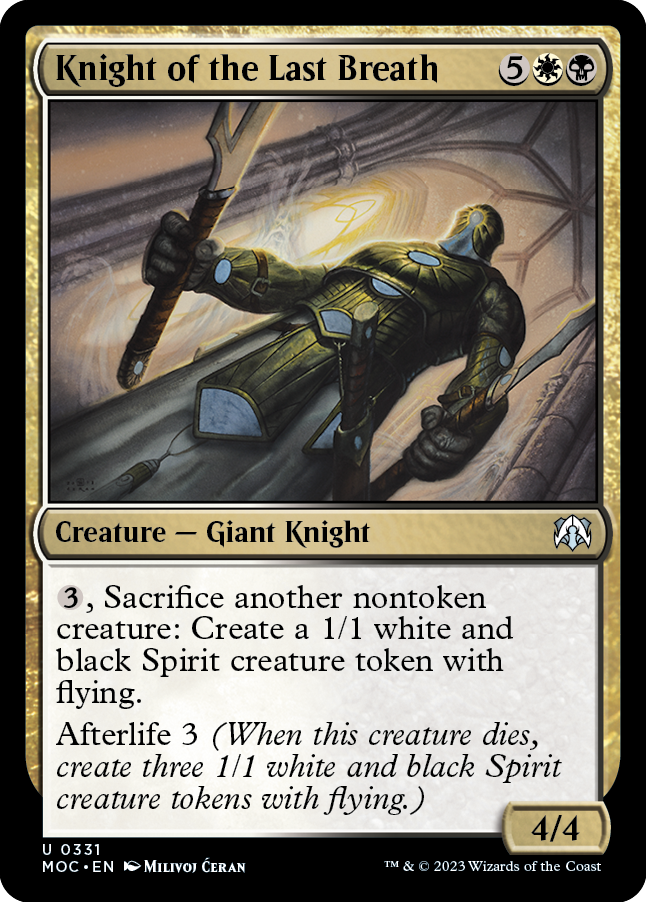 Knight of the Last Breath [March of the Machine Commander] - The Mythic Store | 24h Order Processing