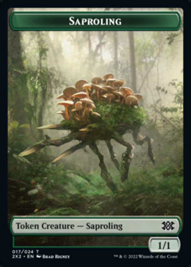 Saproling // Vampire Double-Sided Token [Double Masters 2022 Tokens] - The Mythic Store | 24h Order Processing