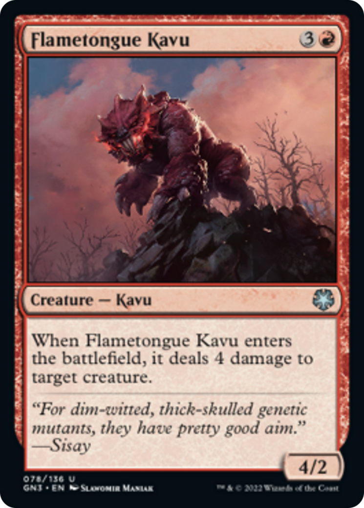 Flametongue Kavu [Game Night: Free-for-All] - The Mythic Store | 24h Order Processing