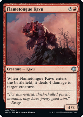 Flametongue Kavu [Game Night: Free-for-All] - The Mythic Store | 24h Order Processing