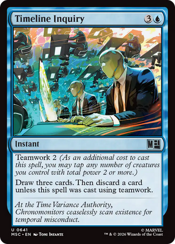Timeline Inquiry [Marvel Super Heroes Commander] - The Mythic Store | 24h Order Processing