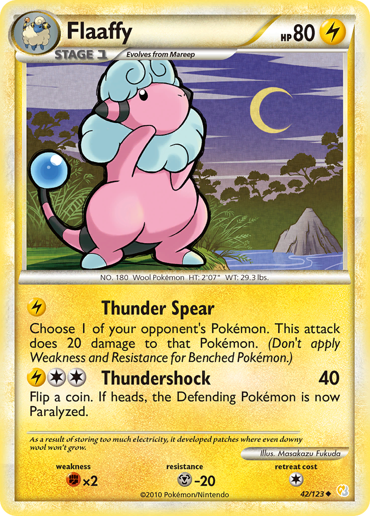 Flaaffy (42/123) [HeartGold & SoulSilver: Base Set] - The Mythic Store | 24h Order Processing
