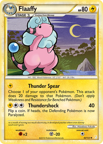 Flaaffy (42/123) [HeartGold & SoulSilver: Base Set] - The Mythic Store | 24h Order Processing