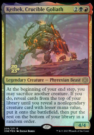 Kethek, Crucible Goliath [Phyrexia: All Will Be One Prerelease Promos] - The Mythic Store | 24h Order Processing