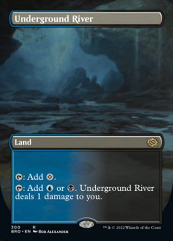 Underground River (Borderless Alternate Art) [The Brothers' War] - The Mythic Store | 24h Order Processing