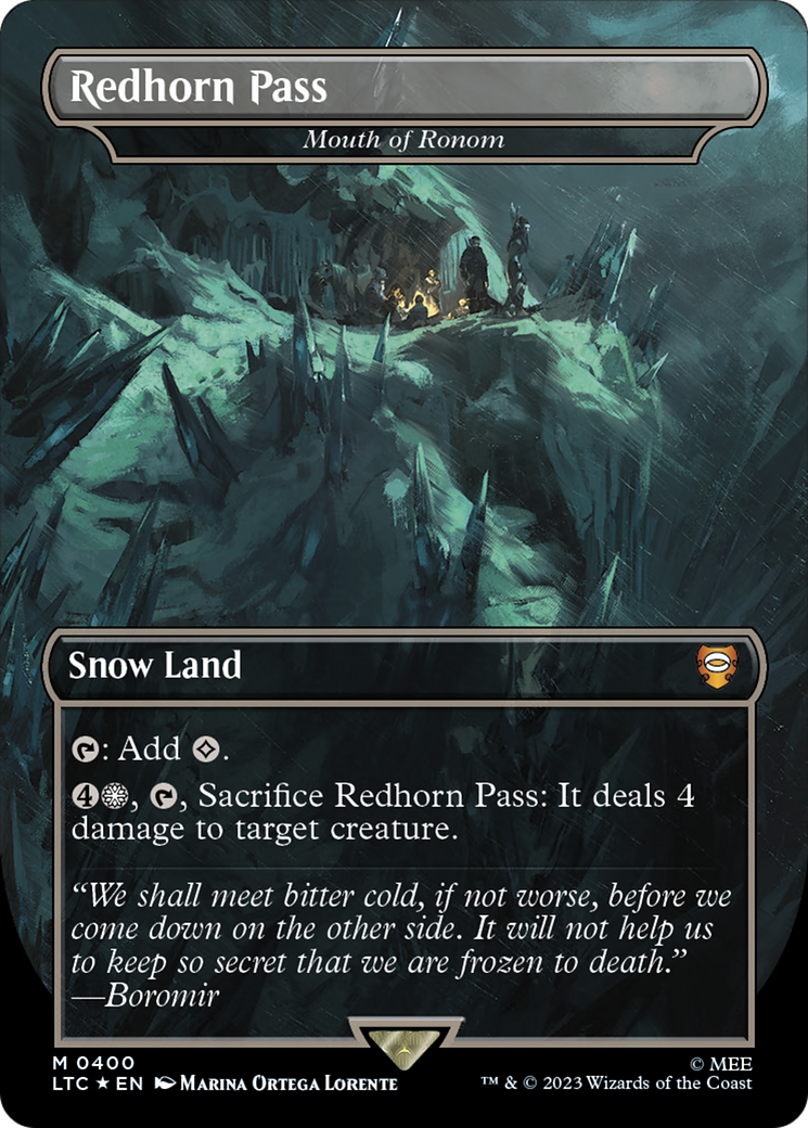 Redhorn Pass - Mouth of Ronom (Surge Foil Realms and Relics) [The Lord of the Rings: Tales of Middle-Earth Commander] - The Mythic Store | 24h Order Processing