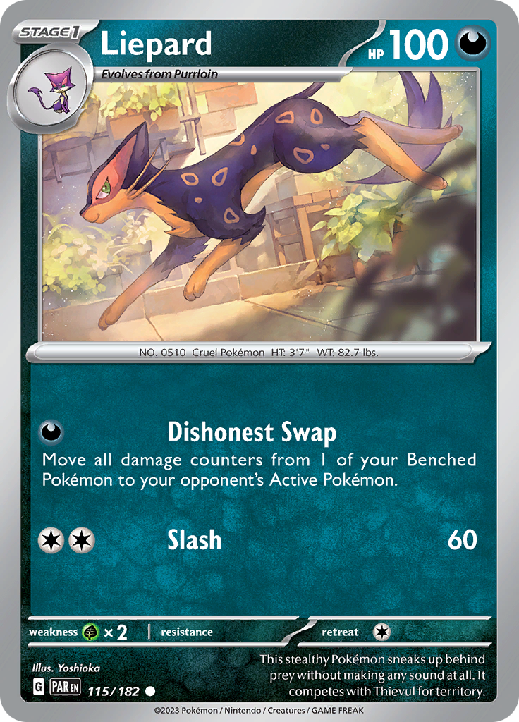 Liepard (115/182) [Scarlet & Violet: Paradox Rift] - The Mythic Store | 24h Order Processing