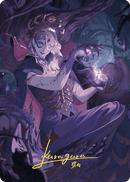 Necropotence Art Card (Gold-Stamped Signature) [Wilds of Eldraine Art Series] - The Mythic Store | 24h Order Processing