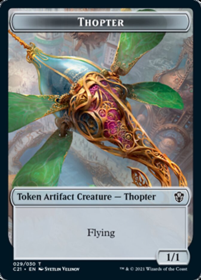 Golem (027) // Thopter Double-Sided Token [Commander 2021 Tokens] - The Mythic Store | 24h Order Processing