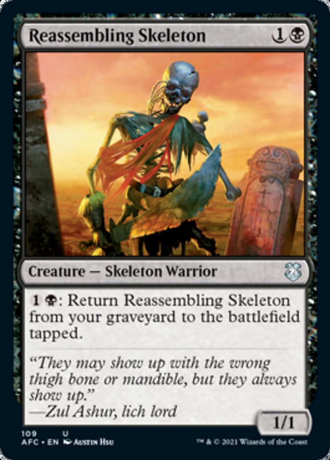 Reassembling Skeleton [Dungeons & Dragons: Adventures in the Forgotten Realms Commander] - The Mythic Store | 24h Order Processing