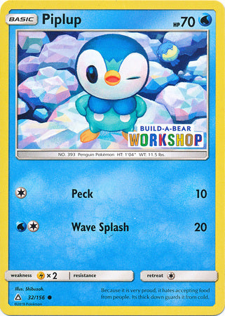 Piplup (32/156) (Build A Bear Workshop Exclusive) [Sun & Moon: Ultra Prism] - The Mythic Store | 24h Order Processing