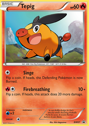 Tepig (BW07) [Black & White: Black Star Promos] - The Mythic Store | 24h Order Processing