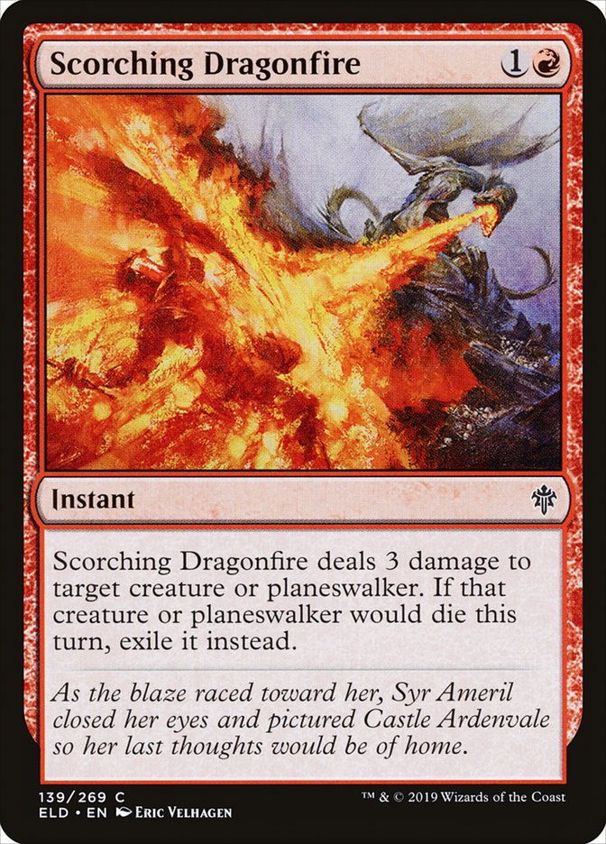 Scorching Dragonfire [Throne of Eldraine] - The Mythic Store | 24h Order Processing