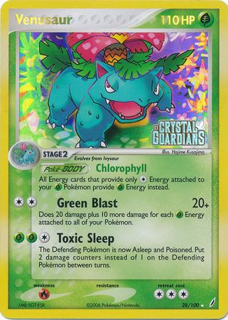 Venusaur (28/100) (Stamped) [EX: Crystal Guardians] - The Mythic Store | 24h Order Processing