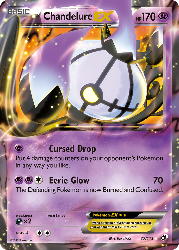 Chandelure EX (77/113) [Black & White: Legendary Treasures] - The Mythic Store | 24h Order Processing