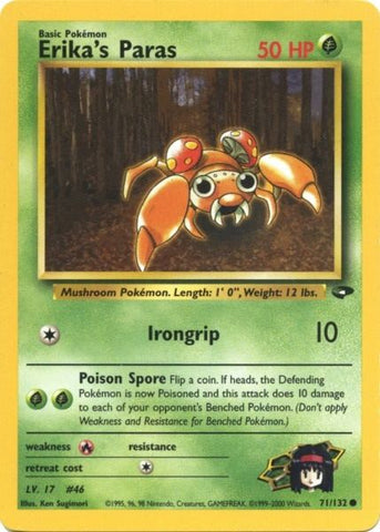 Erika's Paras (71/132) [Gym Challenge Unlimited] - The Mythic Store | 24h Order Processing