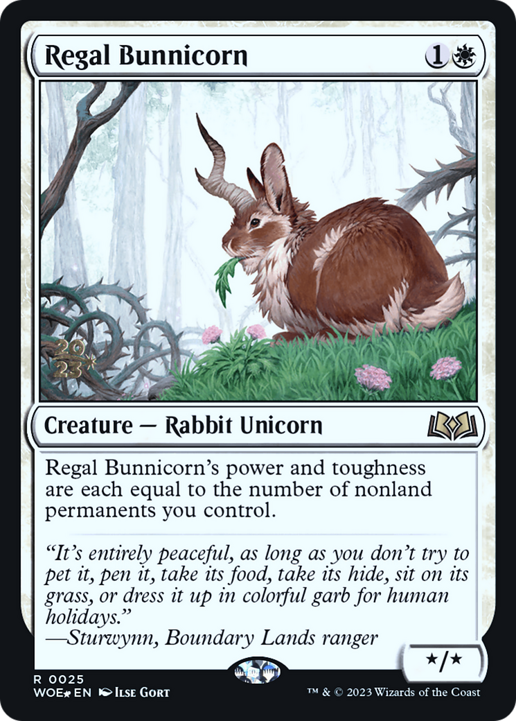 Regal Bunnicorn [Wilds of Eldraine Prerelease Promos] - The Mythic Store | 24h Order Processing