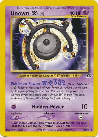 Unown [M] (49/75) [Neo Discovery Unlimited] - The Mythic Store | 24h Order Processing