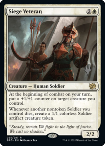 Siege Veteran (Promo Pack) [The Brothers' War Promos] - The Mythic Store | 24h Order Processing