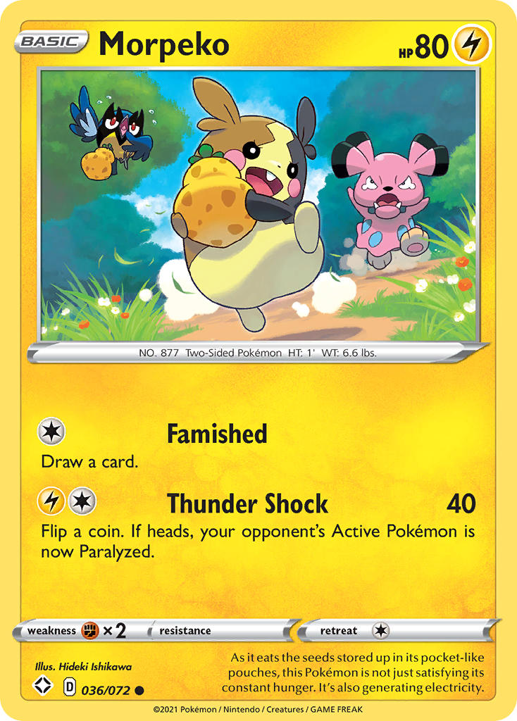 Morpeko (036/072) [Sword & Shield: Shining Fates] - The Mythic Store | 24h Order Processing
