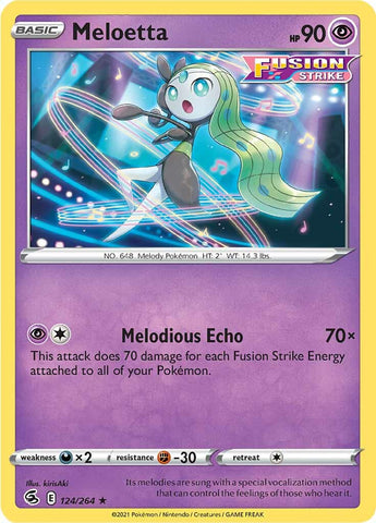 Meloetta (124/264) [Sword & Shield: Fusion Strike] - The Mythic Store | 24h Order Processing