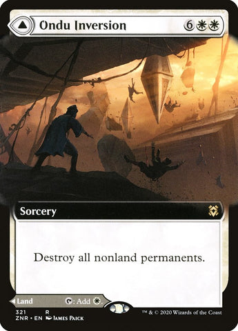 Ondu Inversion // Ondu Skyruins (Extended Art) [Zendikar Rising] - The Mythic Store | 24h Order Processing