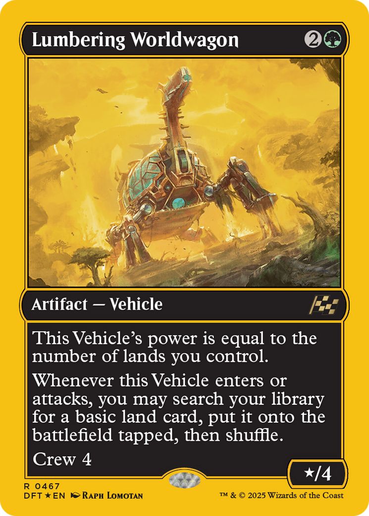 Lumbering Worldwagon (First-Place Foil) [Aetherdrift] - The Mythic Store | 24h Order Processing