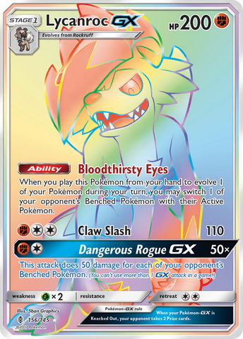 Lycanroc GX (156/145) [Sun & Moon: Guardians Rising] - The Mythic Store | 24h Order Processing