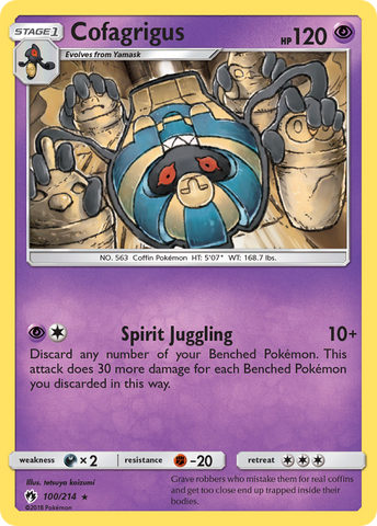 Cofagrigus (100/214) [Sun & Moon: Lost Thunder] - The Mythic Store | 24h Order Processing