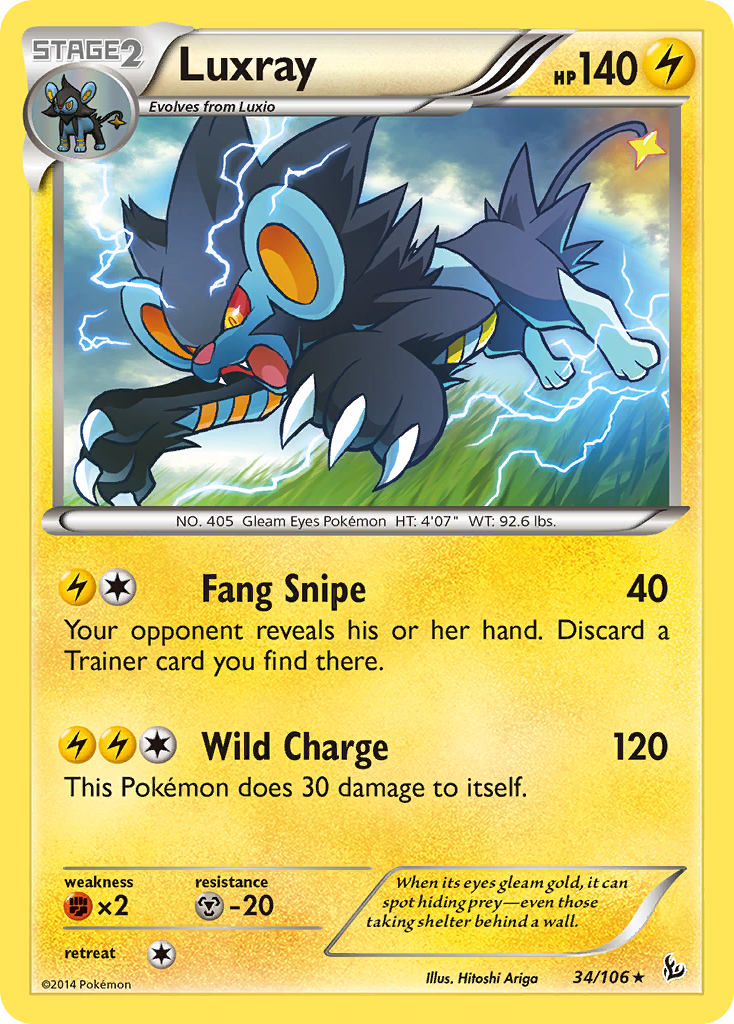 Luxray (34/106) [XY: Flashfire] - The Mythic Store | 24h Order Processing