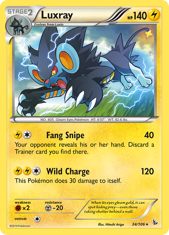 Luxray (34/106) [XY: Flashfire] - The Mythic Store | 24h Order Processing