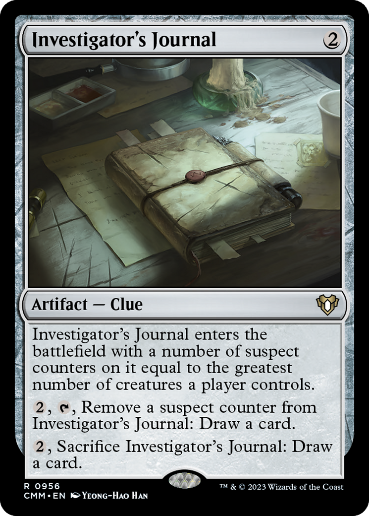 Investigator's Journal [Commander Masters] - The Mythic Store | 24h Order Processing