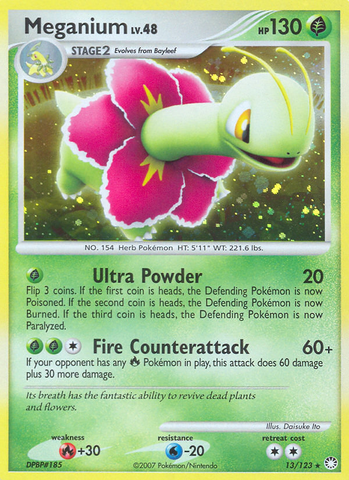 Meganium (13/123) [Diamond & Pearl: Mysterious Treasures] - The Mythic Store | 24h Order Processing