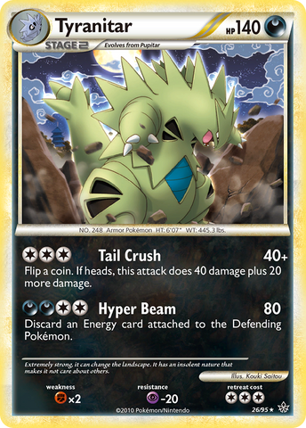 Tyranitar (26/95) [HeartGold & SoulSilver: Unleashed] - The Mythic Store | 24h Order Processing