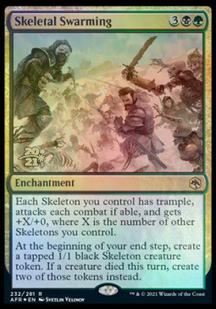 Skeletal Swarming [Dungeons & Dragons: Adventures in the Forgotten Realms Prerelease Promos] - The Mythic Store | 24h Order Processing