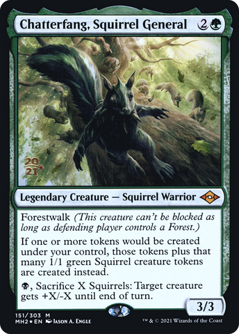 Chatterfang, Squirrel General [Modern Horizons 2 Prerelease Promos] - The Mythic Store | 24h Order Processing