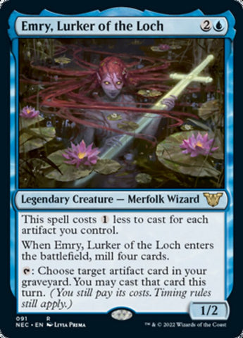 Emry, Lurker of the Loch [Kamigawa: Neon Dynasty Commander] - The Mythic Store | 24h Order Processing