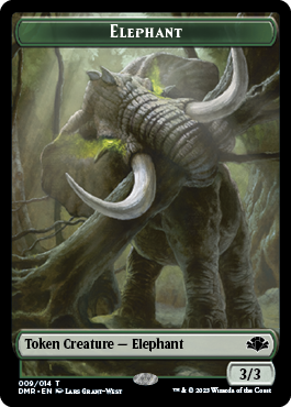 Elephant // Squirrel Double-Sided Token [Dominaria Remastered Tokens] - The Mythic Store | 24h Order Processing