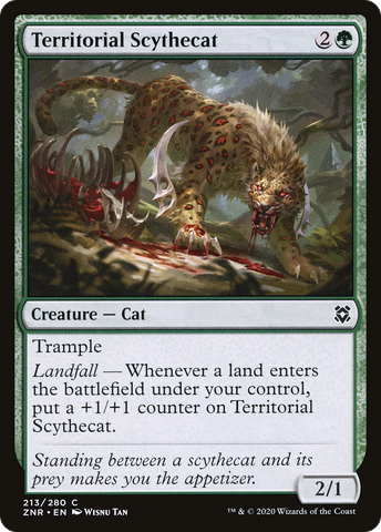 Territorial Scythecat [Zendikar Rising] - The Mythic Store | 24h Order Processing