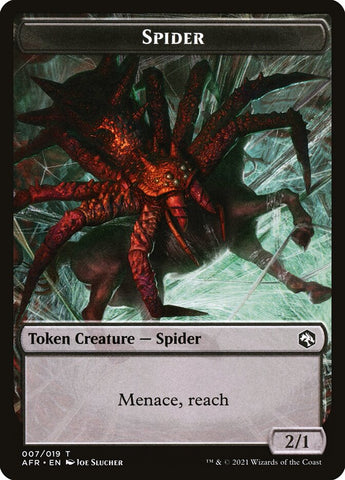 Spider // Ellywick Tumblestrum Emblem Double-Sided Token [Dungeons & Dragons: Adventures in the Forgotten Realms Tokens] - The Mythic Store | 24h Order Processing