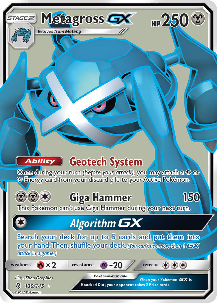 Metagross GX (139/145) [Sun & Moon: Guardians Rising] - The Mythic Store | 24h Order Processing