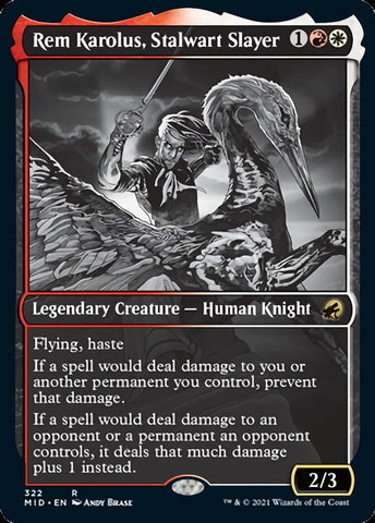 Rem Karolus, Stalwart Slayer (Showcase Eternal Night) [Innistrad: Midnight Hunt] - The Mythic Store | 24h Order Processing